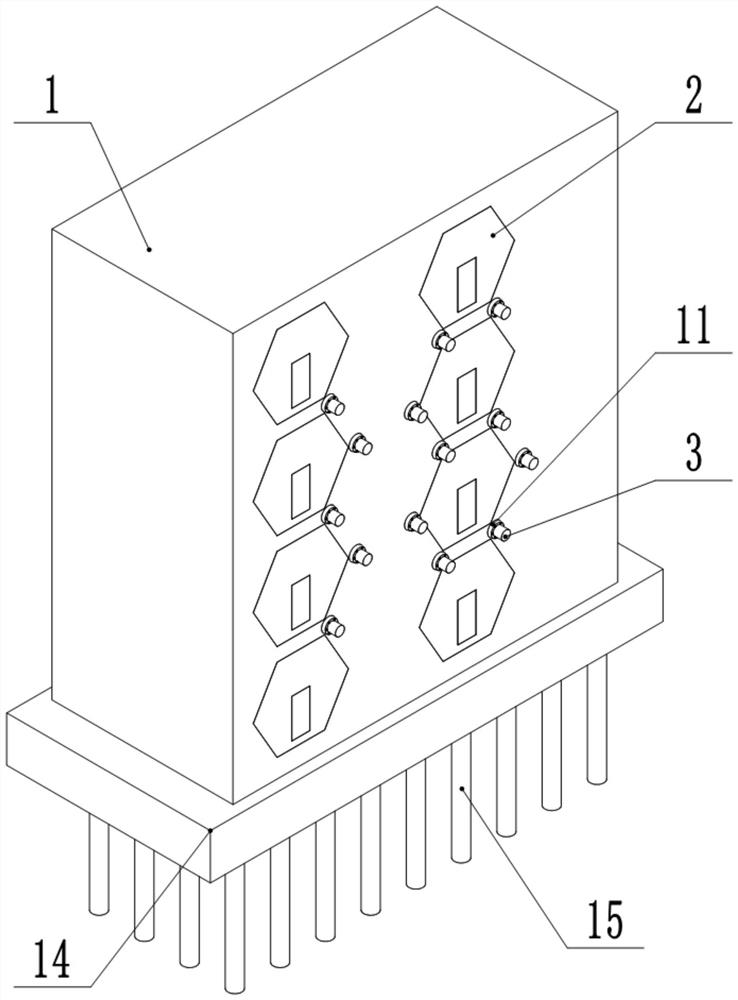 Honeycomb type building suitable for earthquake disaster area