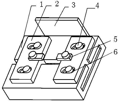 T-shaped adjustable clamp of linear cutting machine