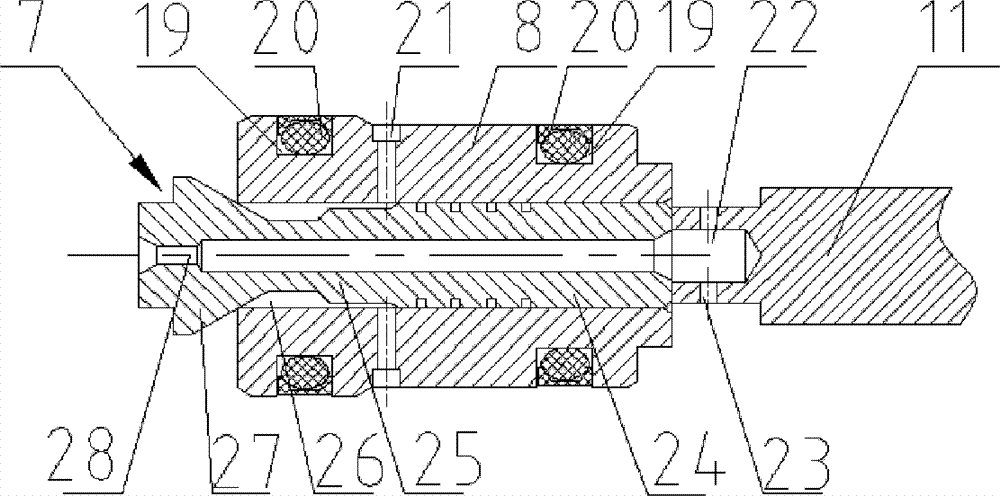 Piloted type pressure reducing valve