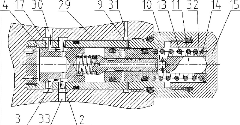 Piloted type pressure reducing valve