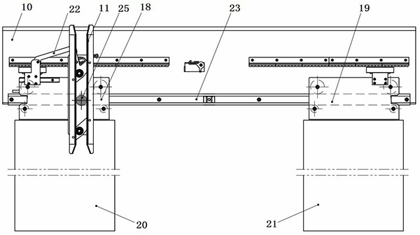 Door machine system based on double linear motors and its synchronous motion control method