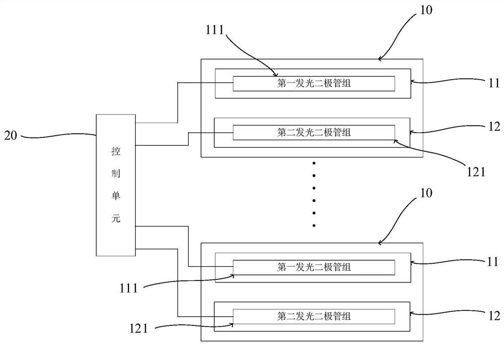 Backlight module circuit and liquid crystal display device