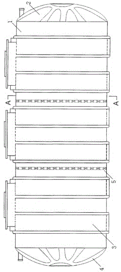 Cylindrical reinforced rainwater collecting module