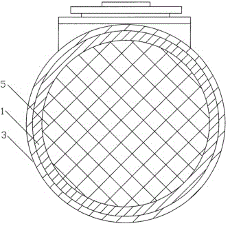 Cylindrical reinforced rainwater collecting module