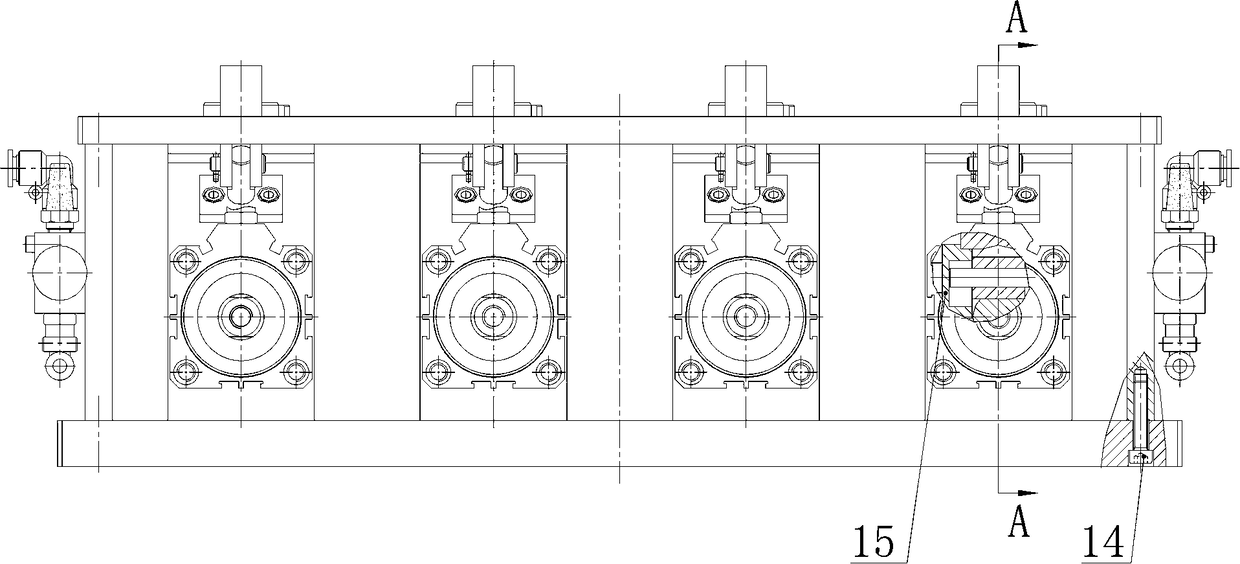 Pneumatic self-locking clamping fixture