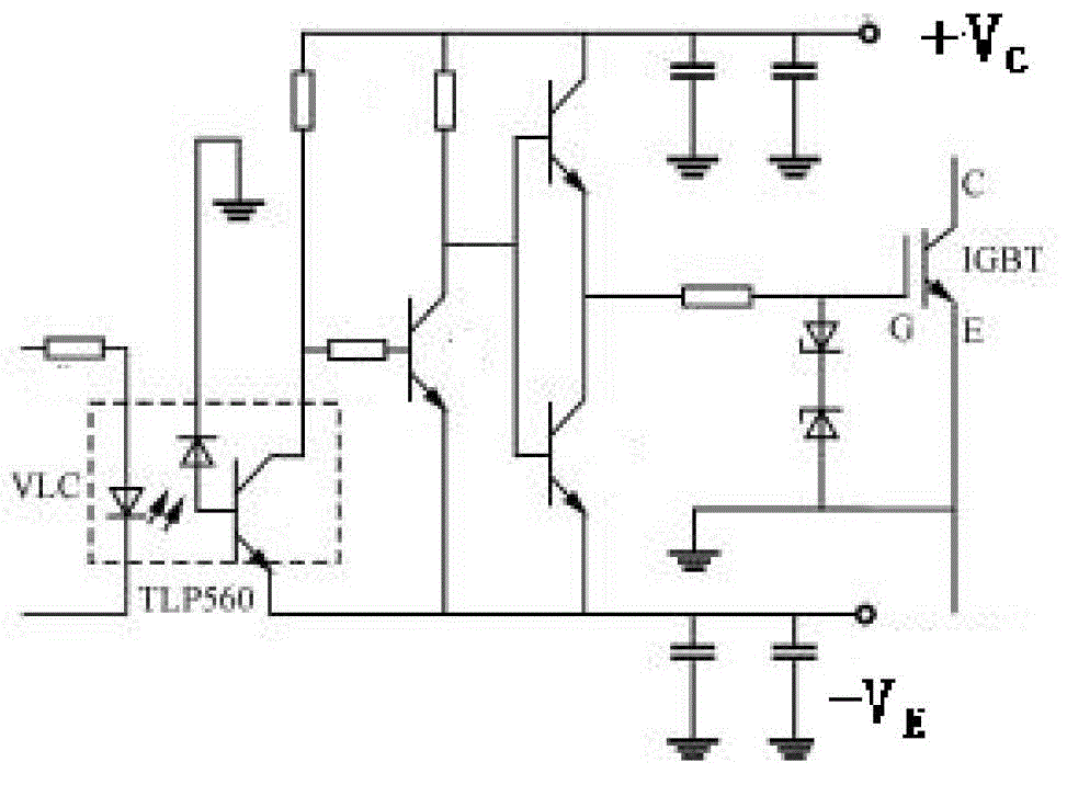 Driving circuit of voltage type gate control device