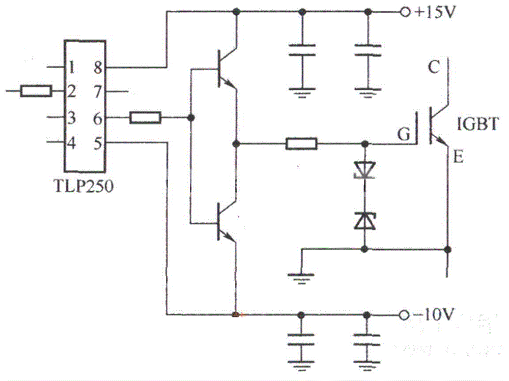 Driving circuit of voltage type gate control device