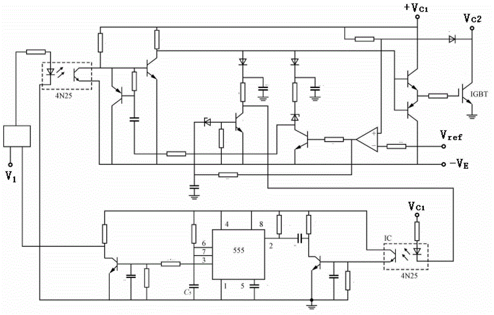 Driving circuit of voltage type gate control device