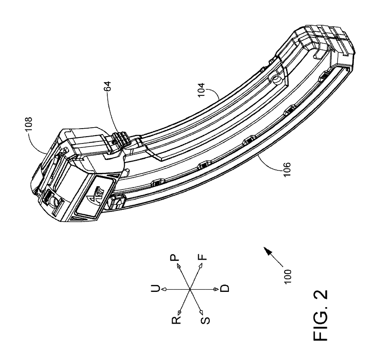 High capacity firearm magazine