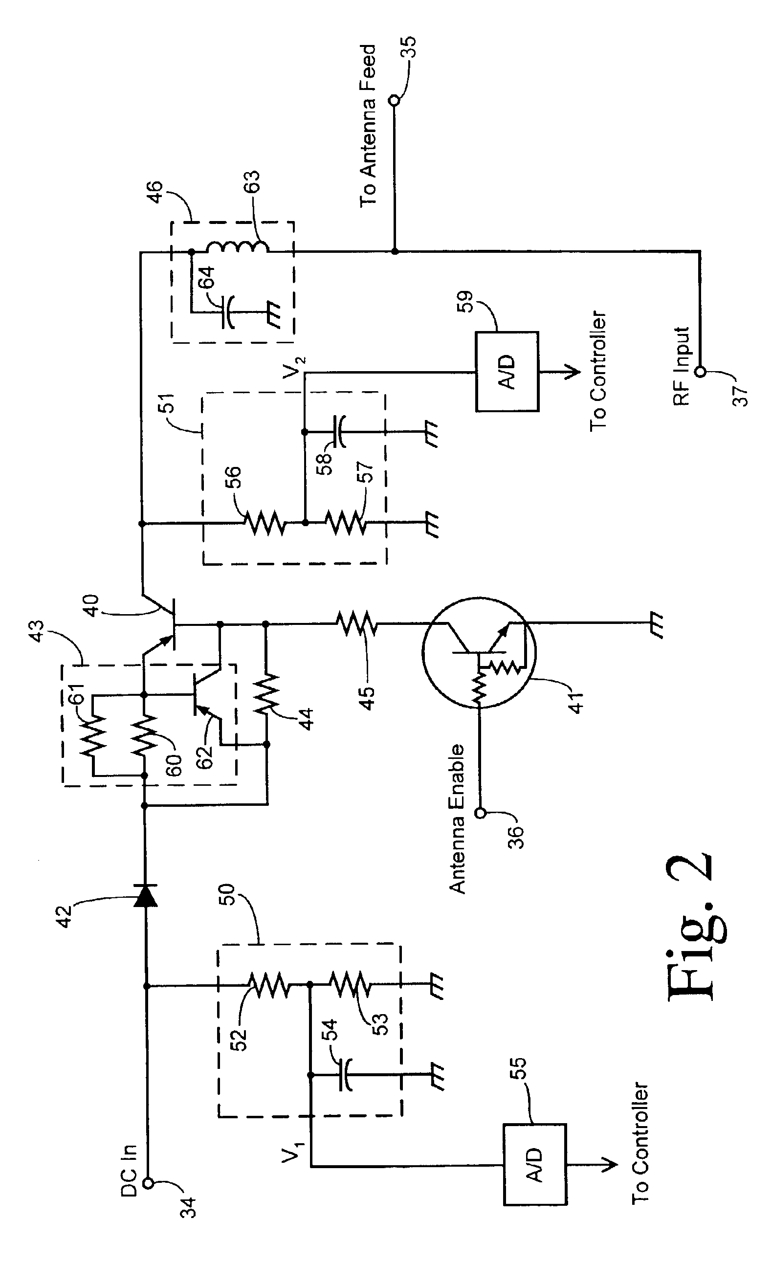 Active antenna system with fault detection