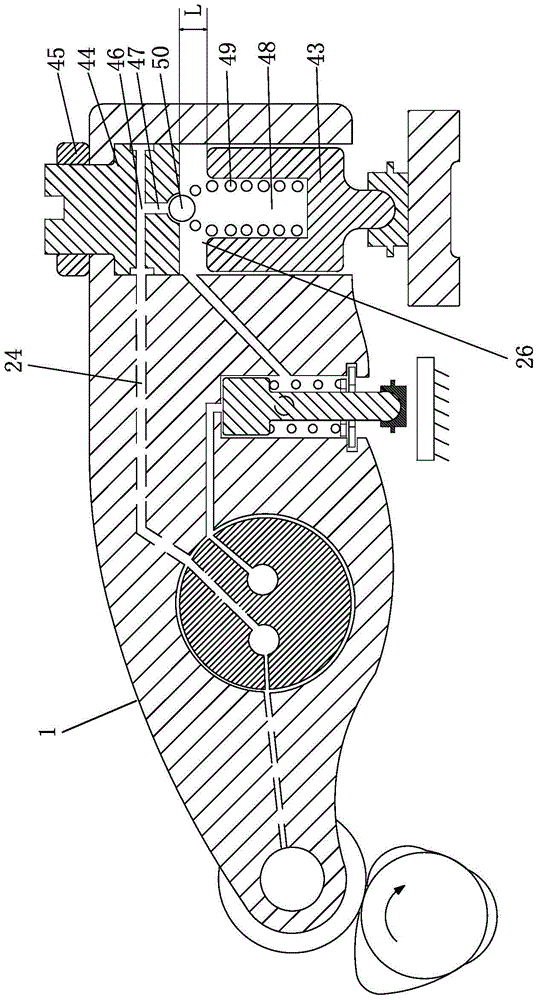 An integrated engine brake rocker arm structure