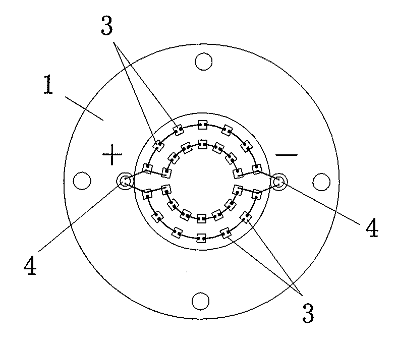 LED direct-plugging type multi-chip high power light source