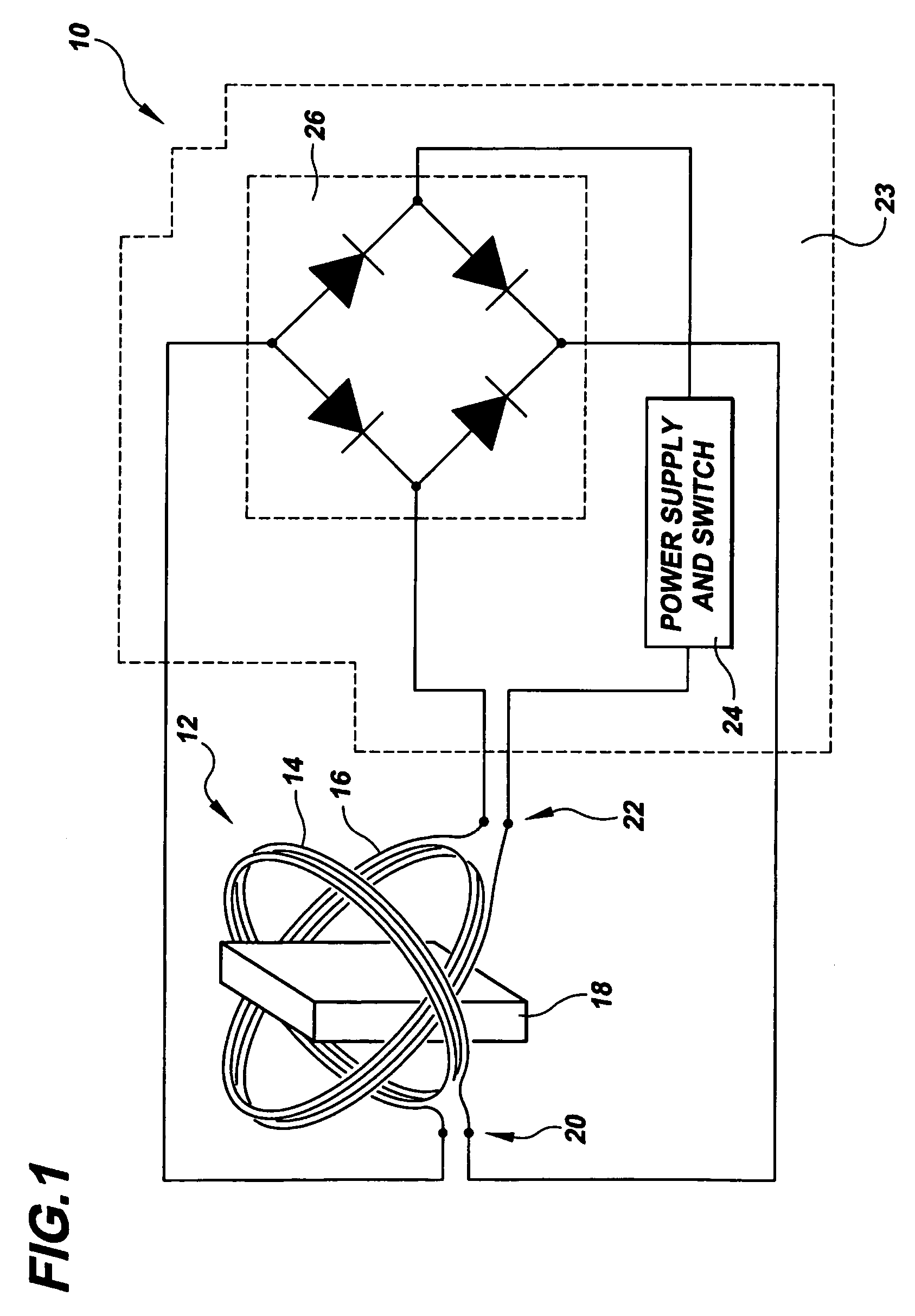 Magnetic actuator drive for actuation and resetting of magnetic actuation materials