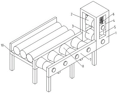 Aluminum rod feeding device