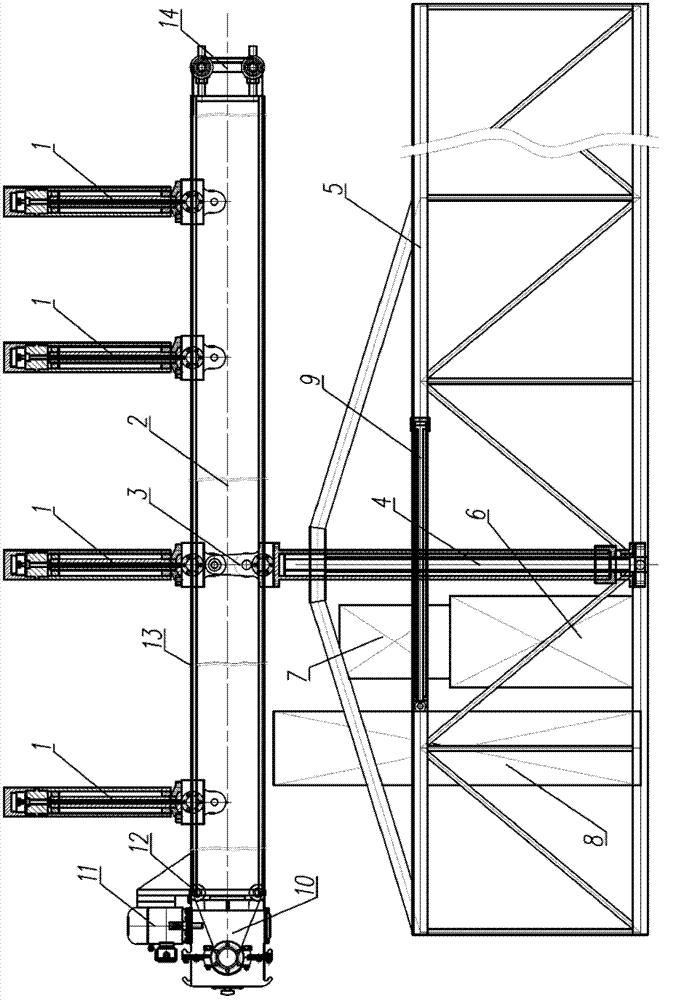 Self-anchorage track laying type bridge inspection vehicle