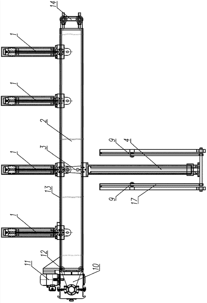 Self-anchorage track laying type bridge inspection vehicle