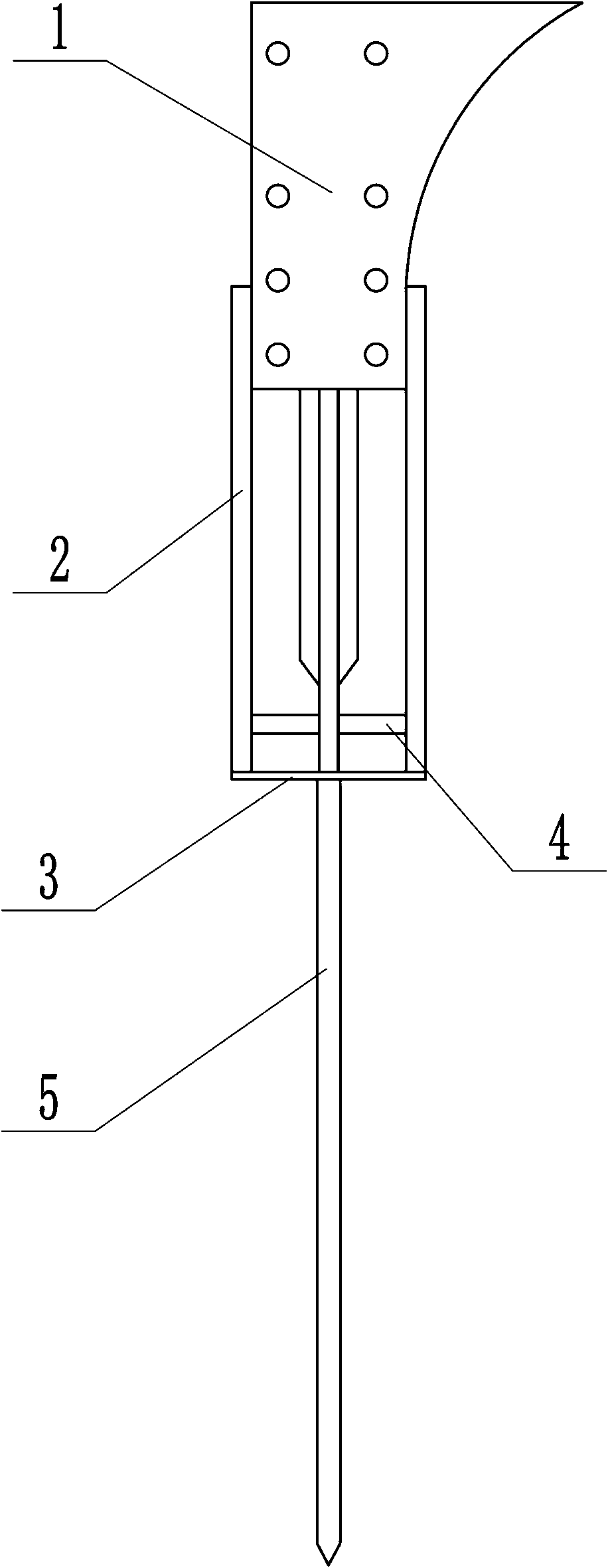 Soft soil layer foundation pit side slope anchor rod drilling device