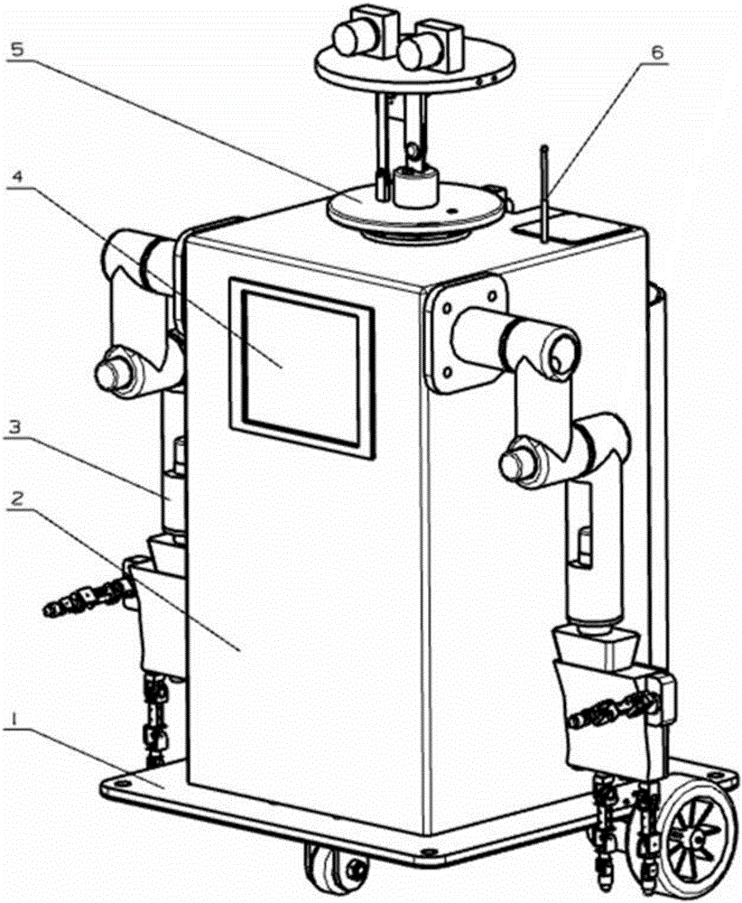 Domestic security and protection service robot