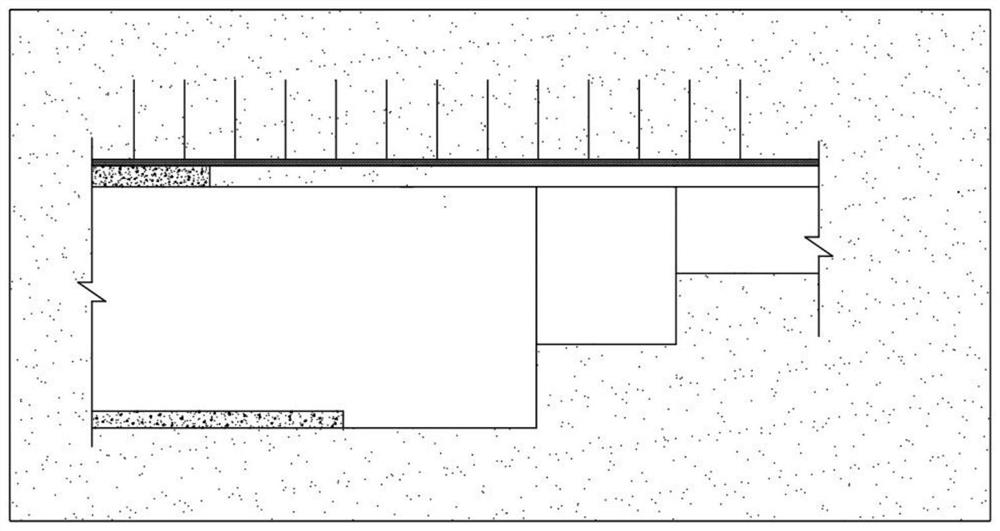 Construction method for underground excavation tunnel advanced disintegration mechanical crushing