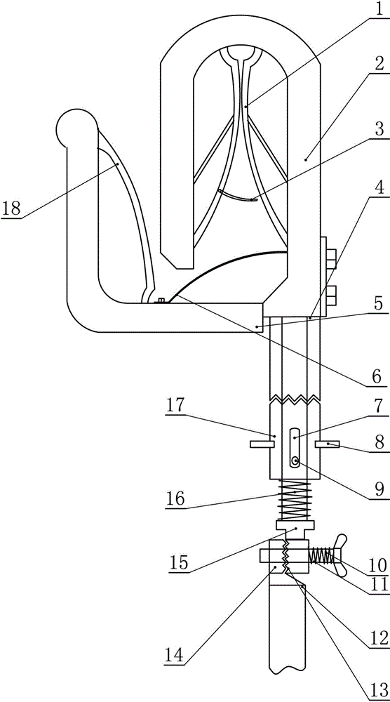 Omni-directional anti-disengagement ground clamp