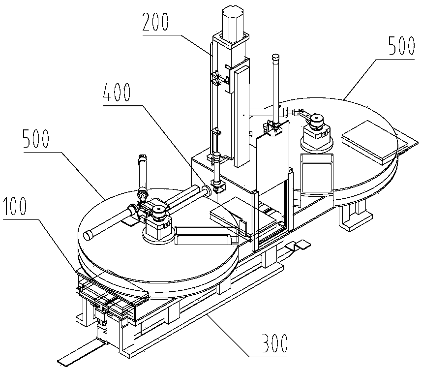 Loading and unloading device, loading and unloading method and hot bending machine