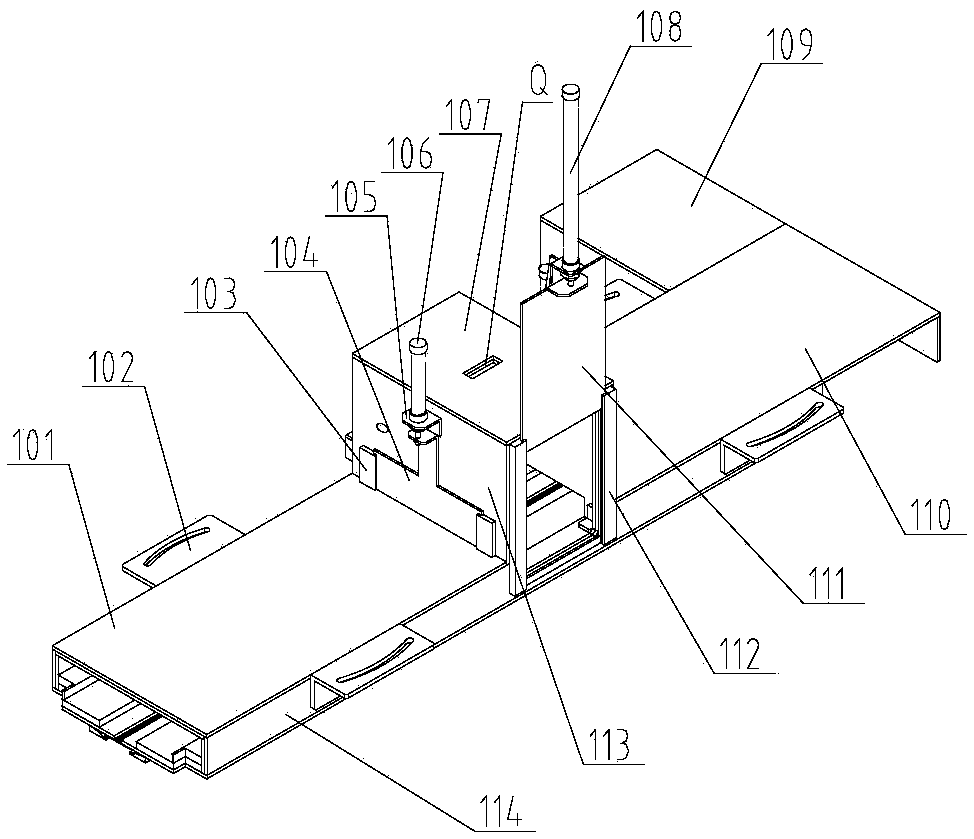 Loading and unloading device, loading and unloading method and hot bending machine