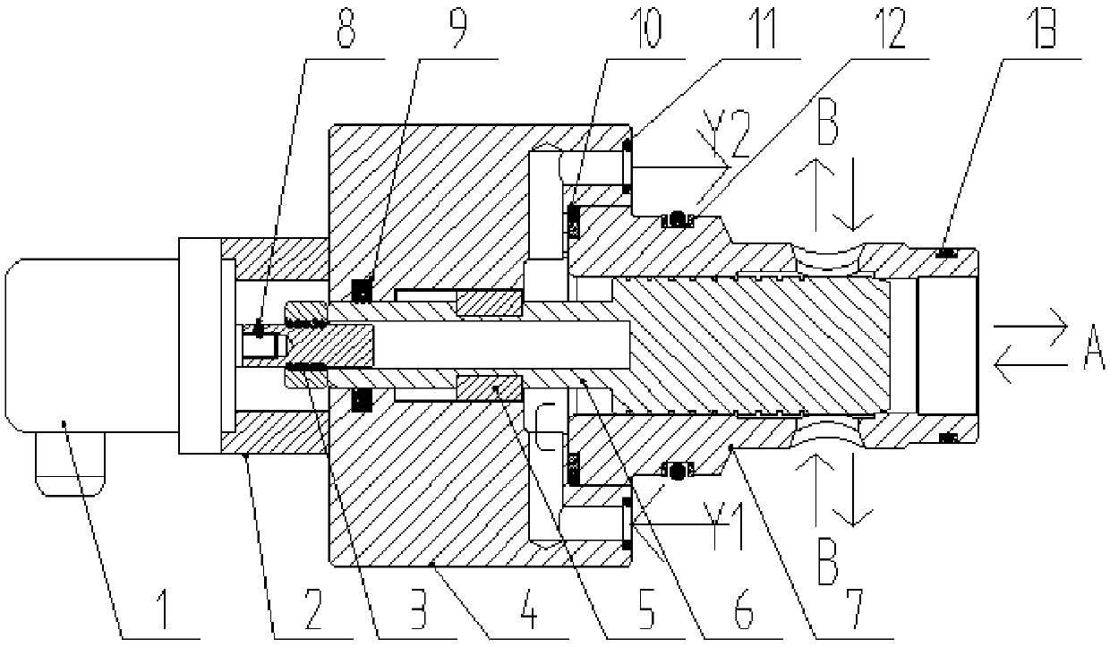 Servo fast forging valve and servo valve system