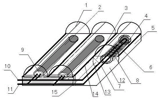 A concentrating solar water heater device based on phase change heat storage