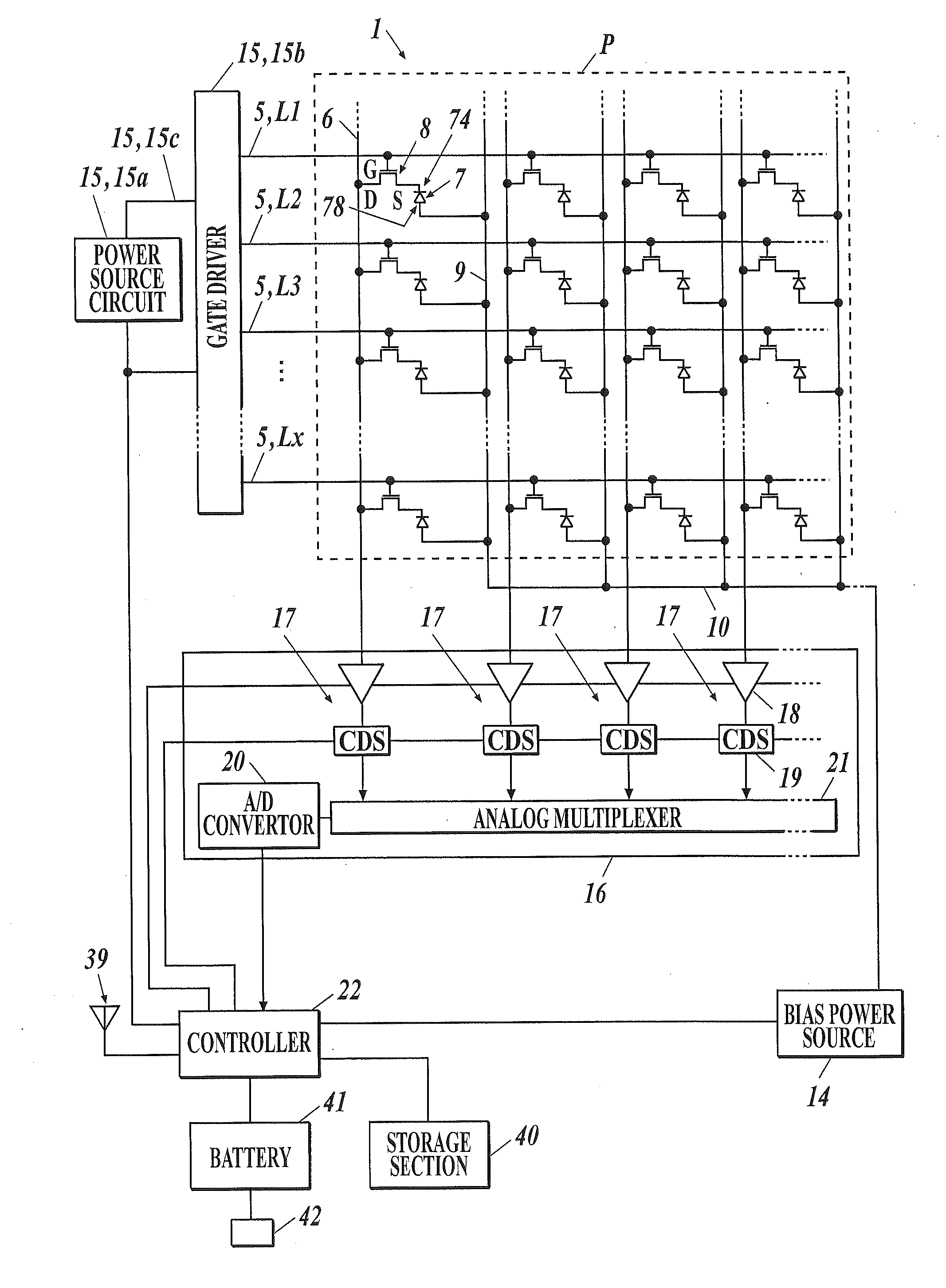 Radiation image capturing apparatus