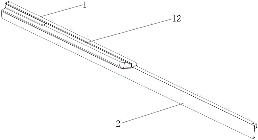 Aluminum alloy and plastic joint handle and French door and refrigerator comprising same