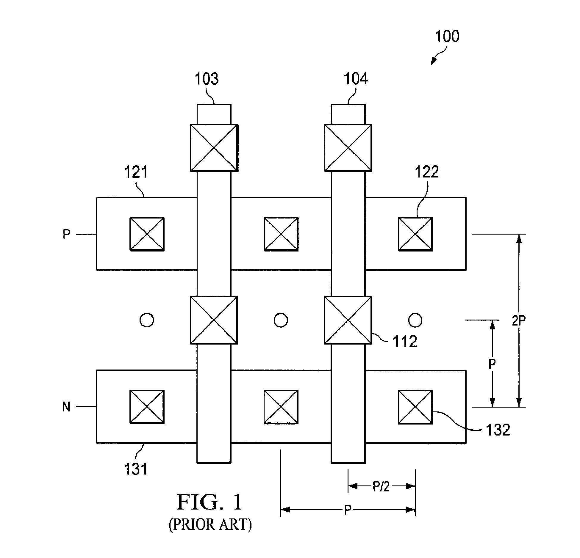 Integrated circuit having interleaved gridded features, mask set and method for printing