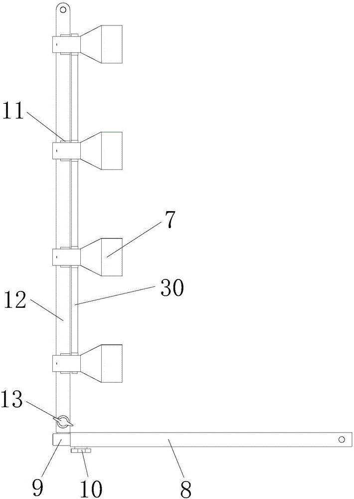 Dispersed wind source directional air-blast electrostatic spraying machine