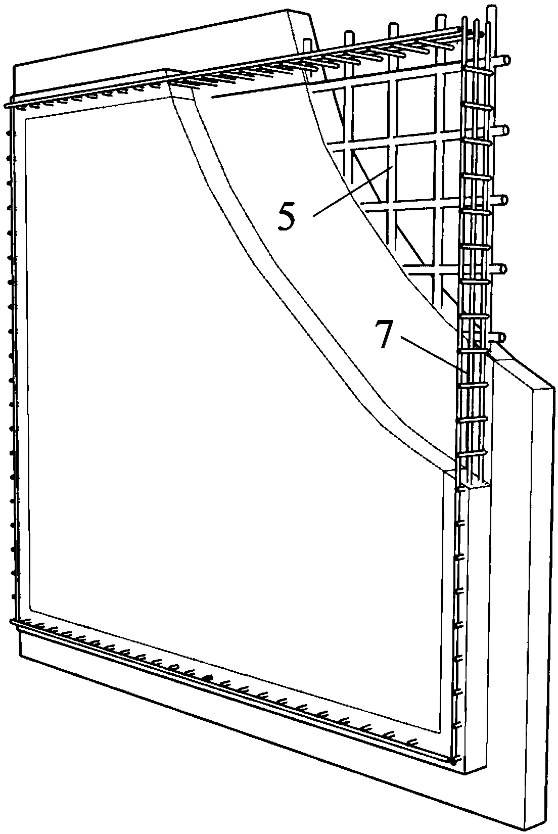 Prefabricated built-in thermal insulation layer foamed concrete composite wall-light steel frame-floor slab connecting joint