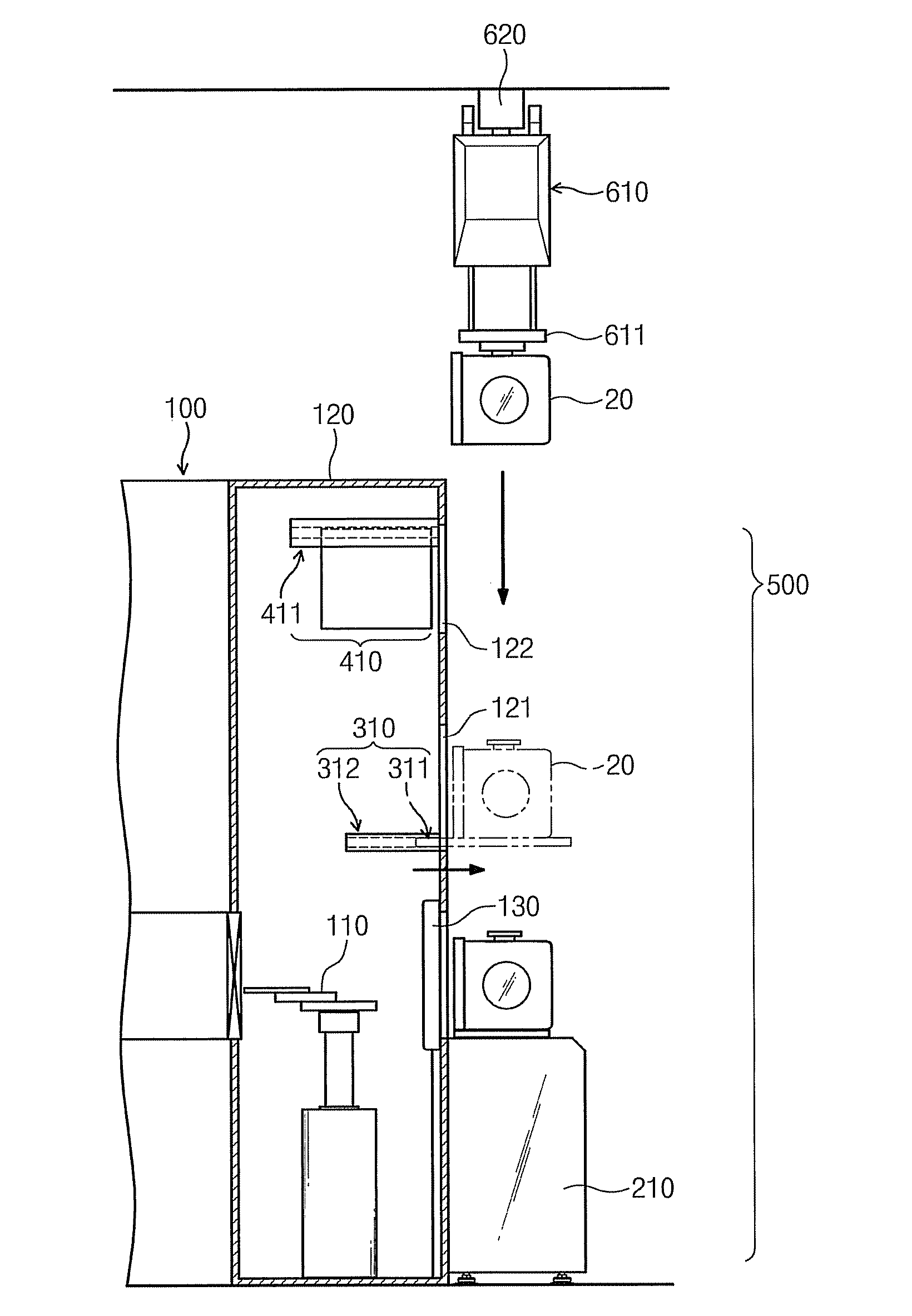 Substrate processing apparatus and method for transferring substrate for the apparatus