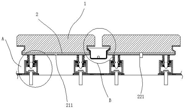 Energy-saving building outdoor floor installation structure and installation method thereof