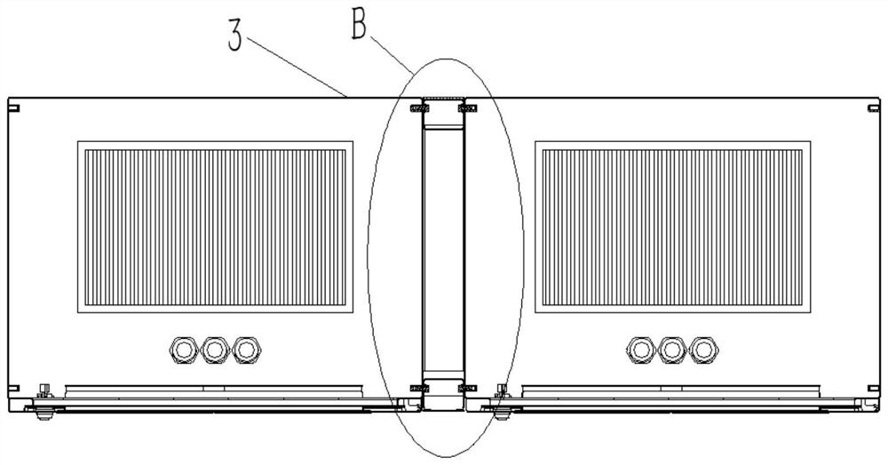 Outdoor rainproof cabinet, cabinet combination structure and mounting method thereof