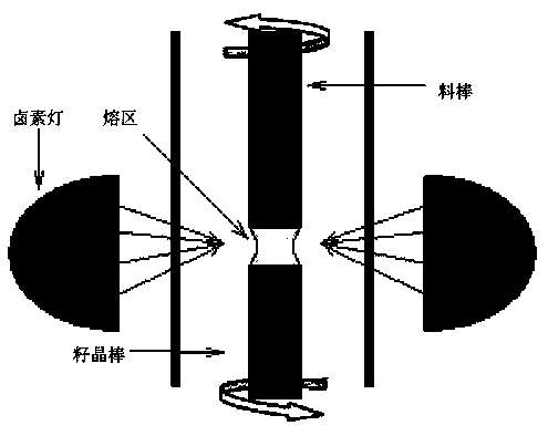 Method for growth of oversized crystal with the photo-magnetic function of rare earth orthoferrite