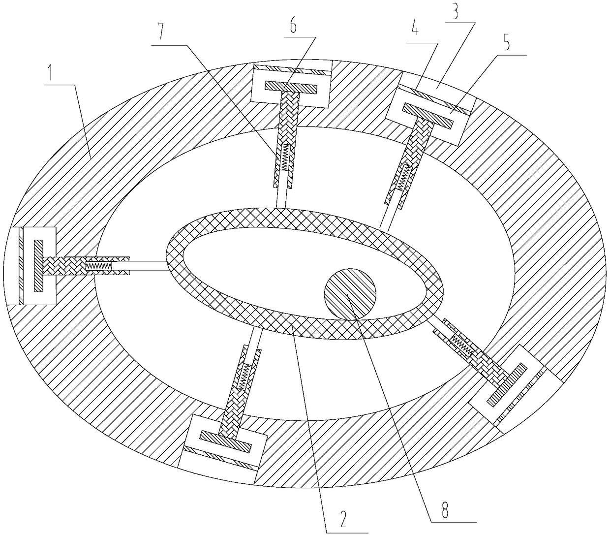 Uniform grinding type wear-resistant ball