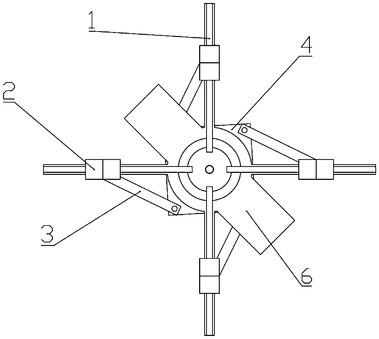 Centripetal closing type clamp mechanical gripper