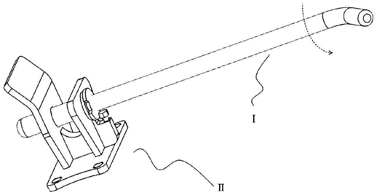 Locking structure for connecting material frame with trailer