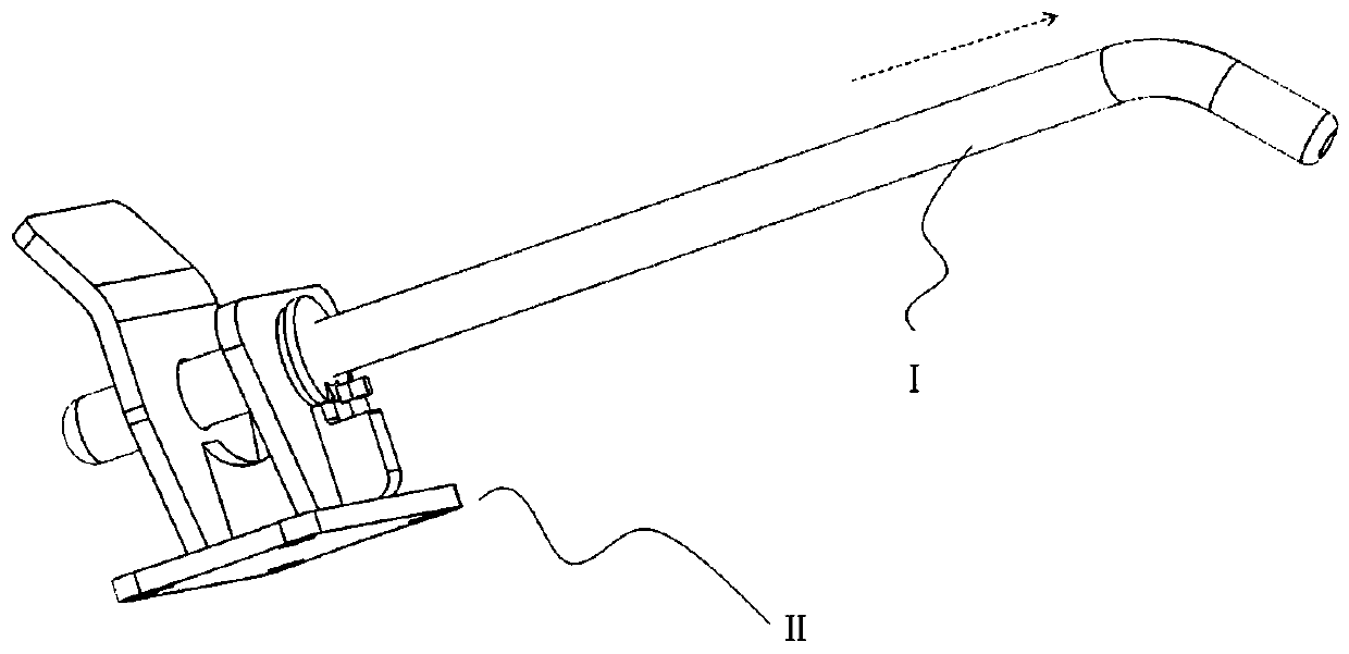 Locking structure for connecting material frame with trailer