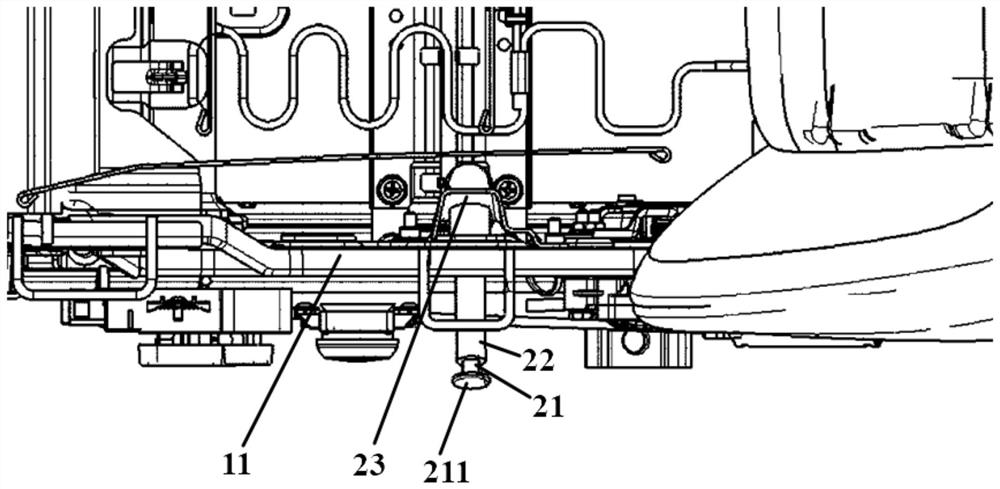 A safety protection device for a vehicle and the vehicle