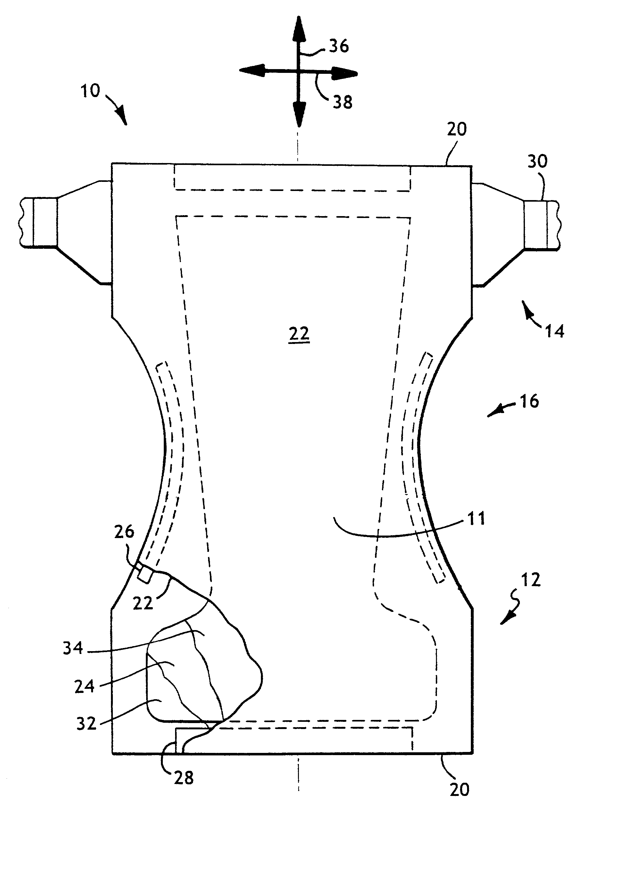 Absorbent articles with simplified compositions having good stability