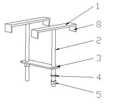 Connecting piece of platform and platform