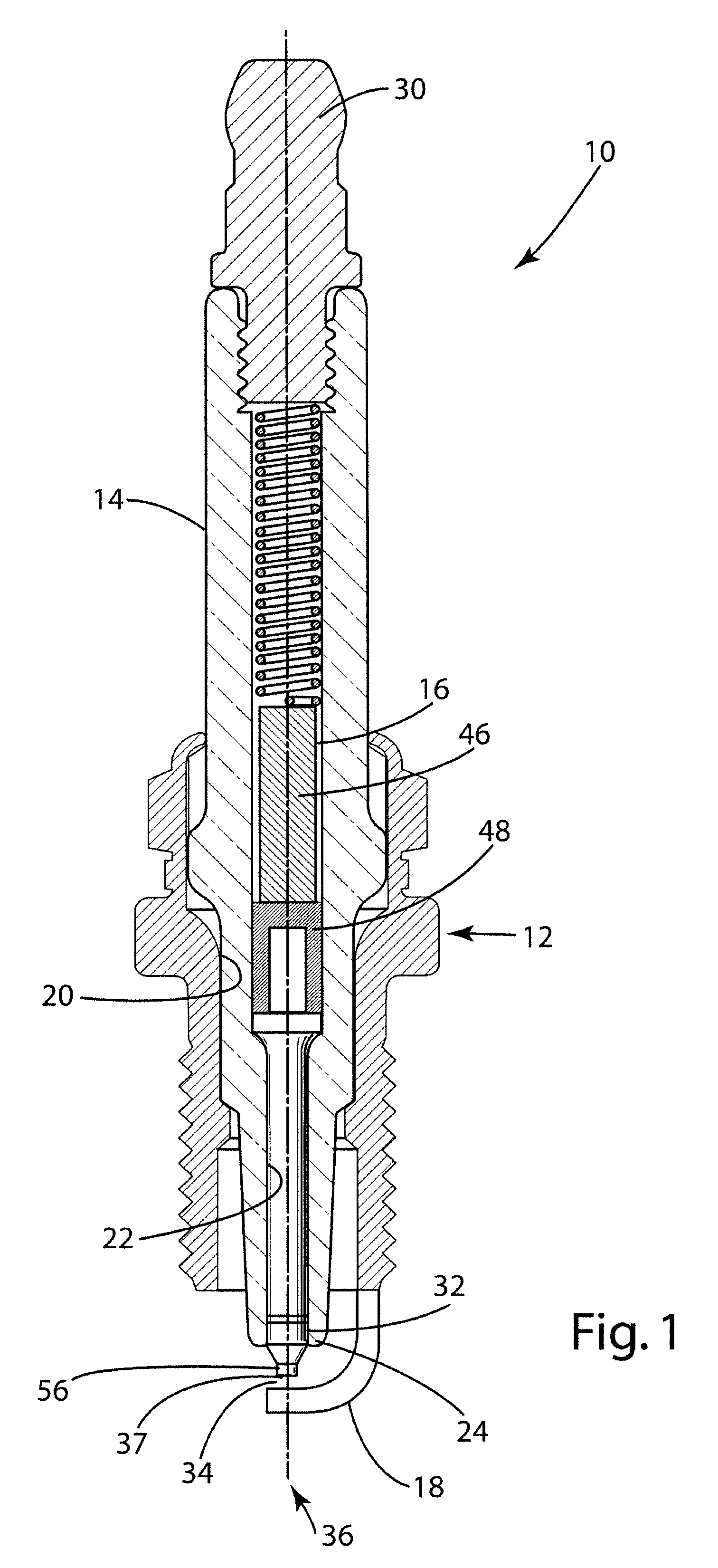 Ceramic with improved high temperature electrical properties for use as a spark plug insulator