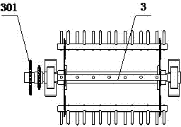 Stepped type cross flow cutting multi-roller threshing separating and cleaning device