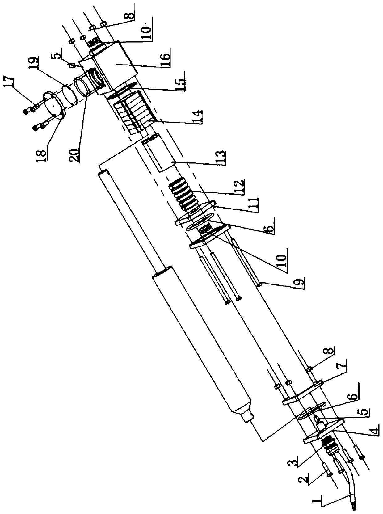 An underwater electric actuator