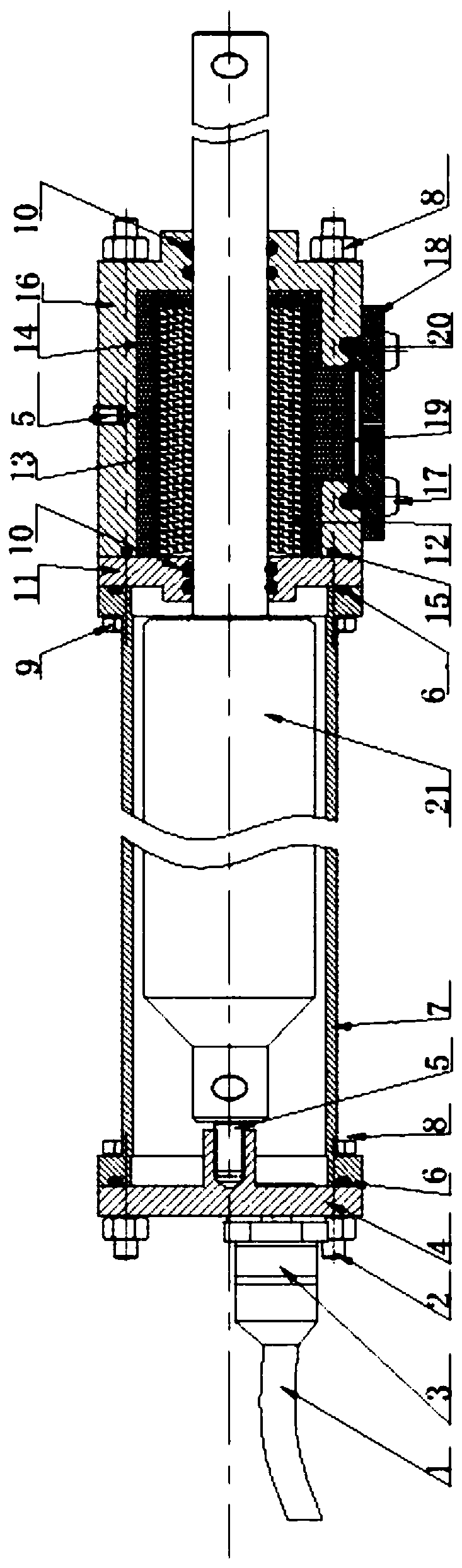 An underwater electric actuator