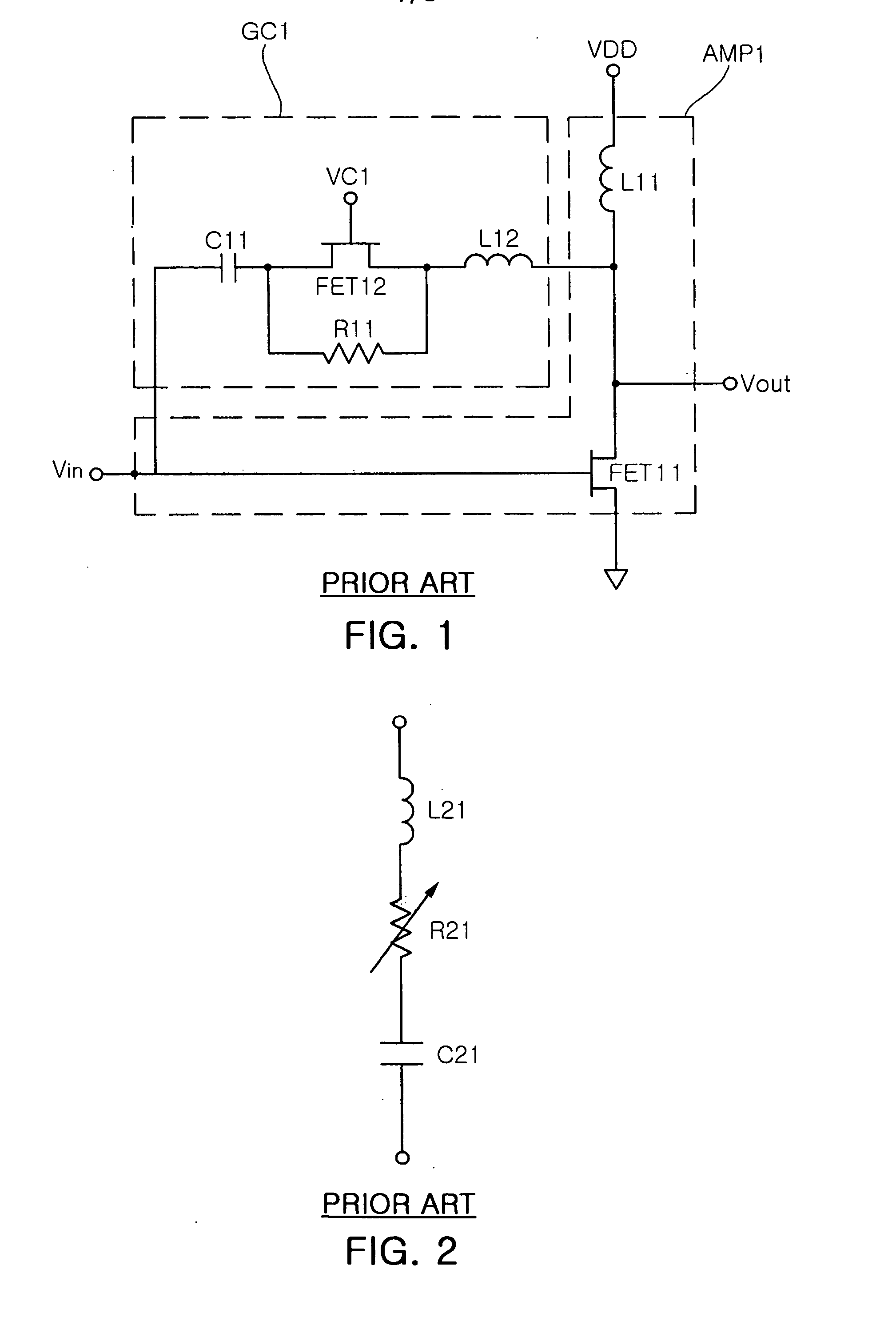 Variable gain wideband amplifier