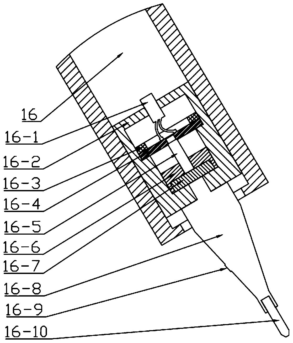 Cutter-suction device based on ultrasonic-assisted rock breaking, and rock breaking method